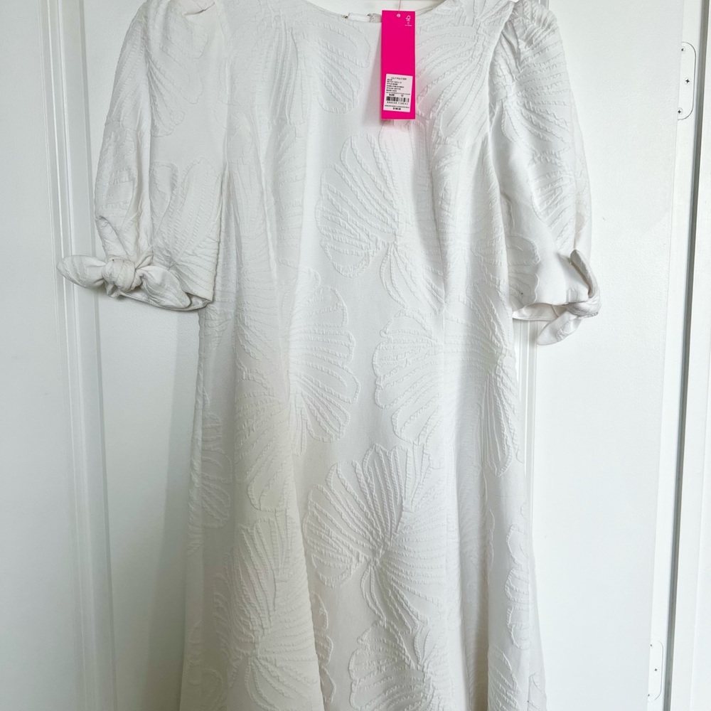 NWT Lilly Pulitzer Size 12 Damina Stretch Dress Resort White